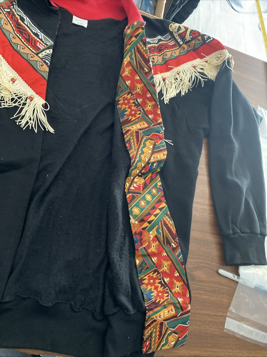 Frankly country Native American custom sweat jacket long sleeve 2XL