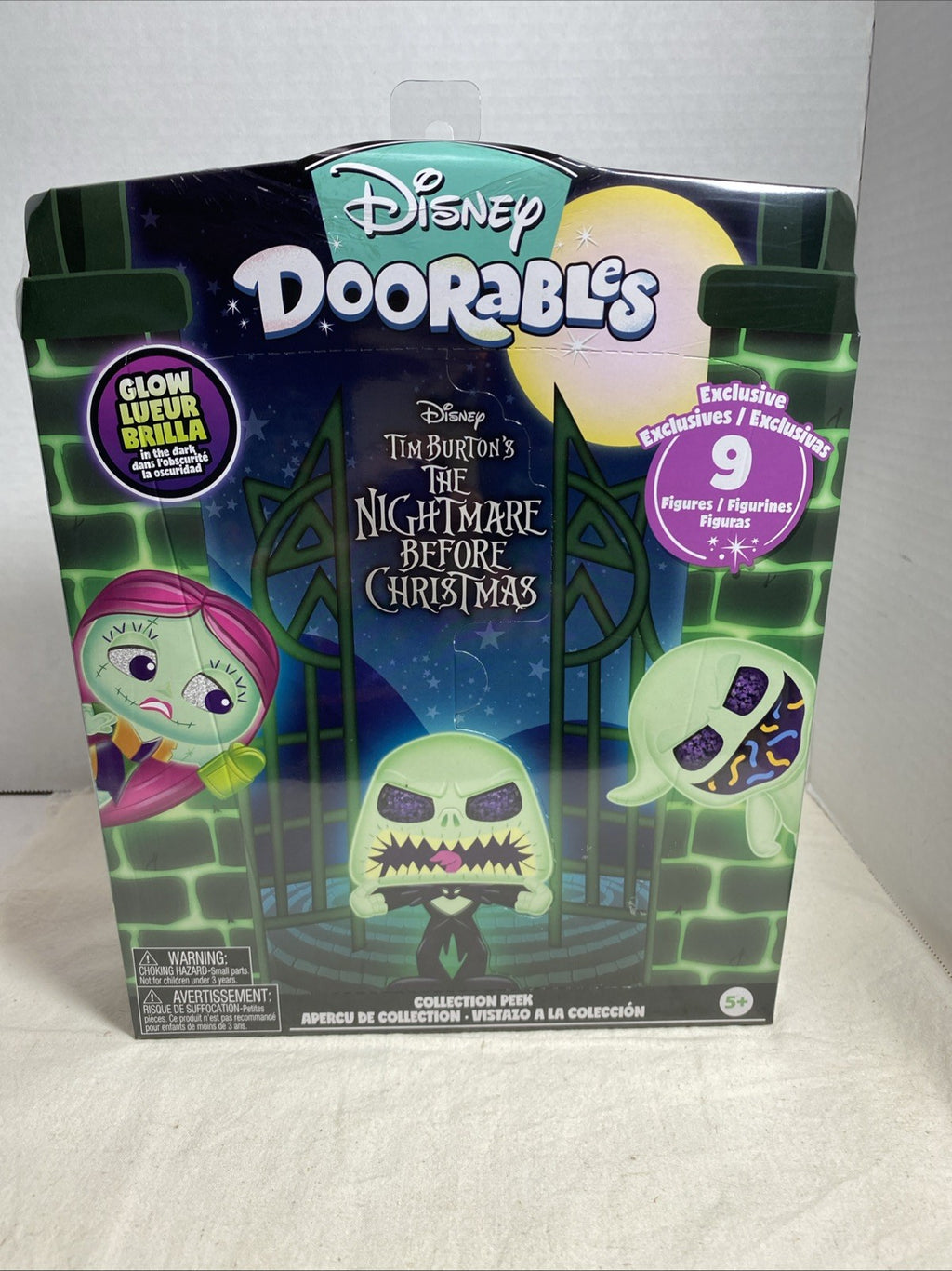 Disney Doorables Nightmare Before Christmas Collection Peek Glow In The Dark NEW