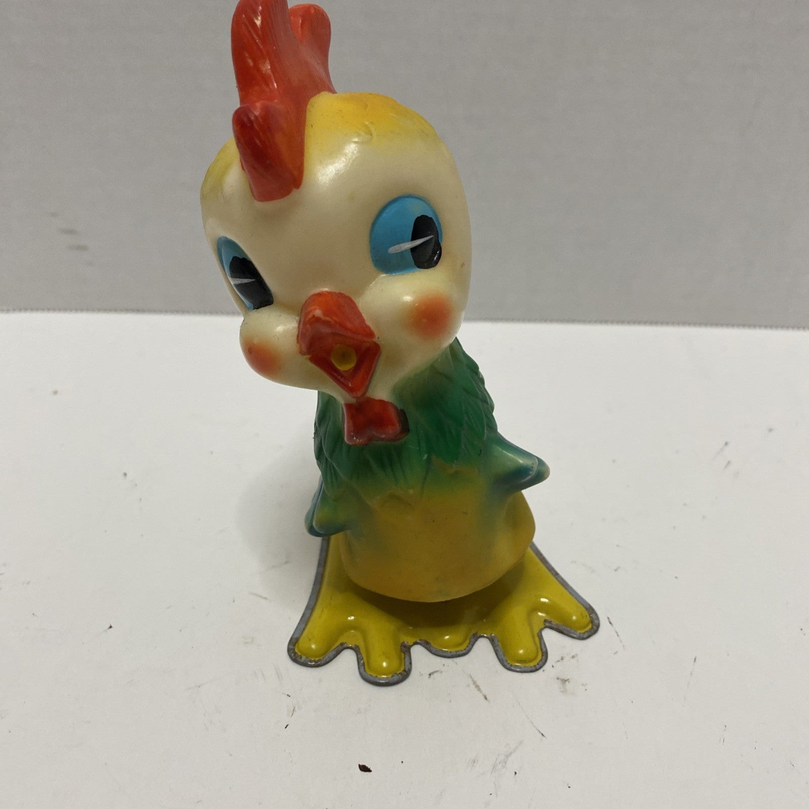 VERY RARE EASTER UNLIMITED, INC MADE IN JAPAN HAND PAINTED TIN TOY CHICKEN!