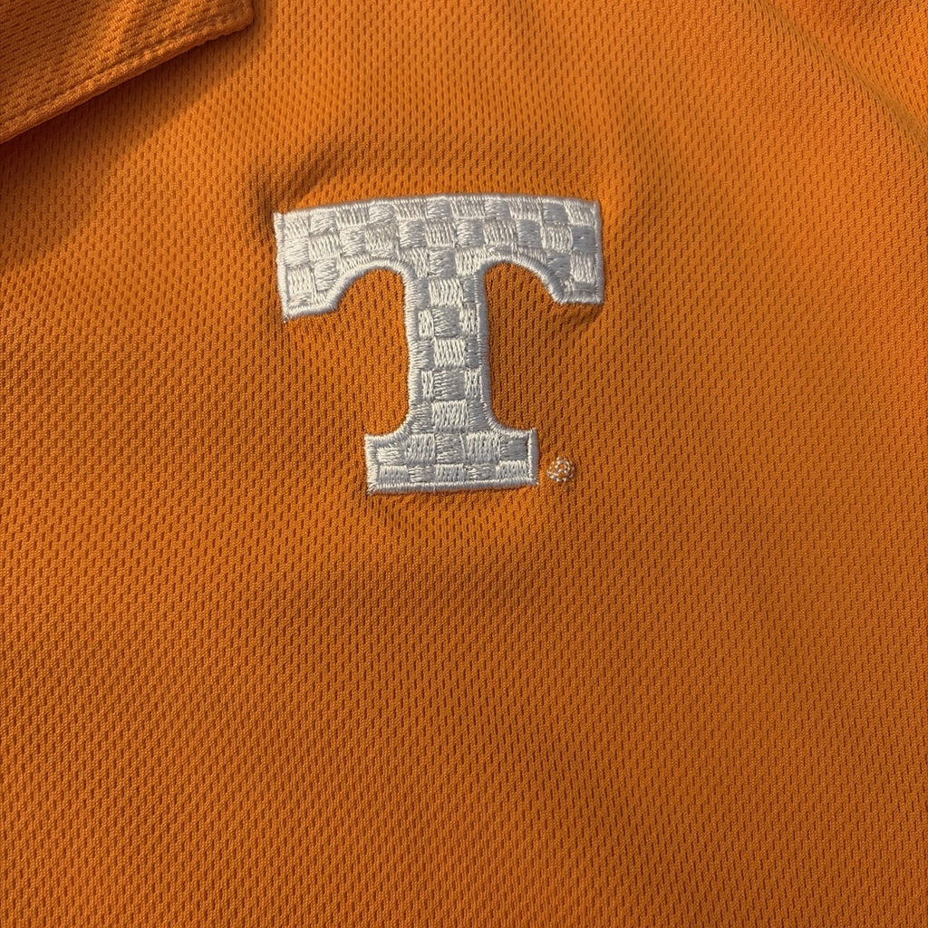 Men’s Medium University Of Tennessee Volunteer Short Sleeve Golf Polo SS Orange
