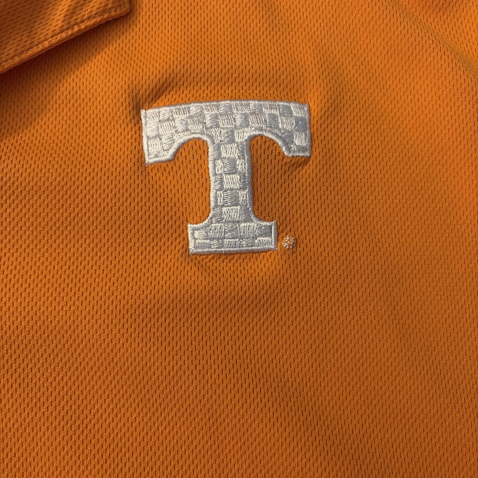 Men’s Medium University Of Tennessee Volunteer Short Sleeve Golf Polo SS Orange