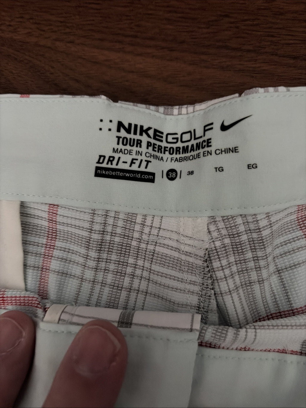 Nike Golf Men’s Plaid Shorts Size 38