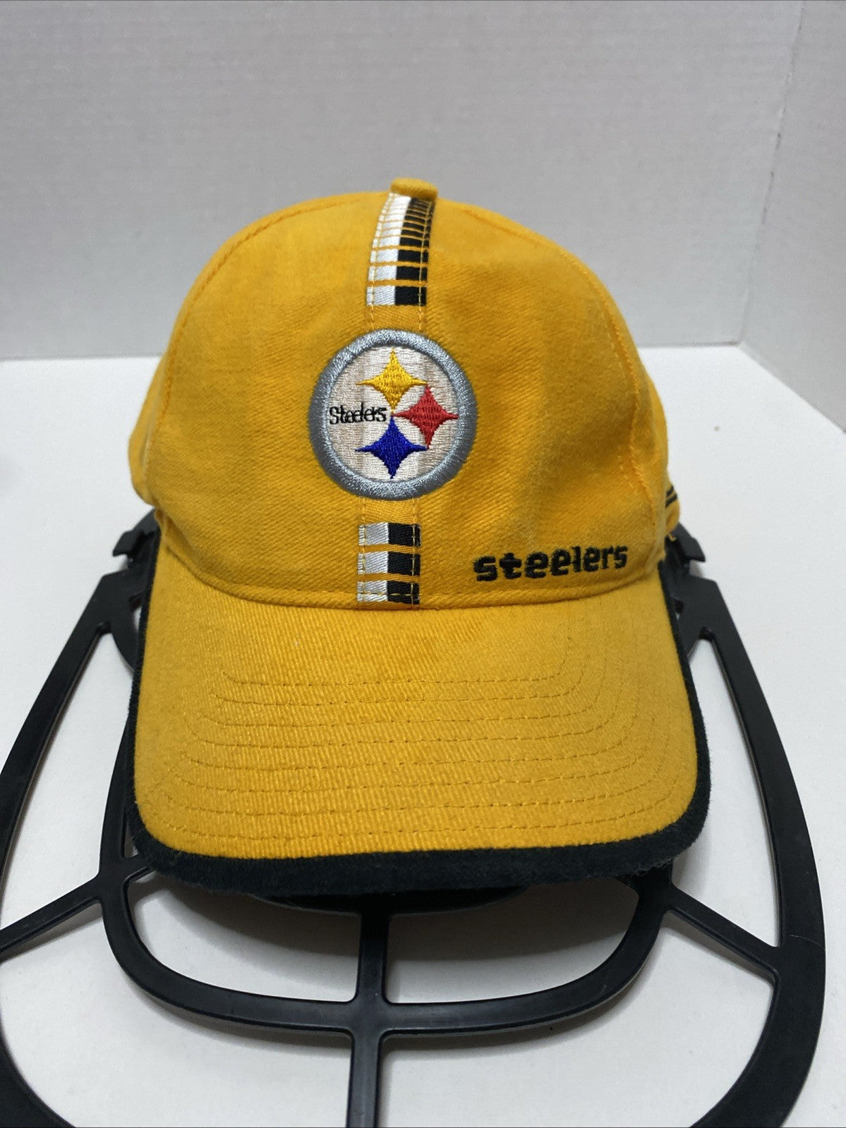 Vintage 90s Pittsburgh Steelers Logo Athletic Pro Line Strapback Hat Cap NFL
