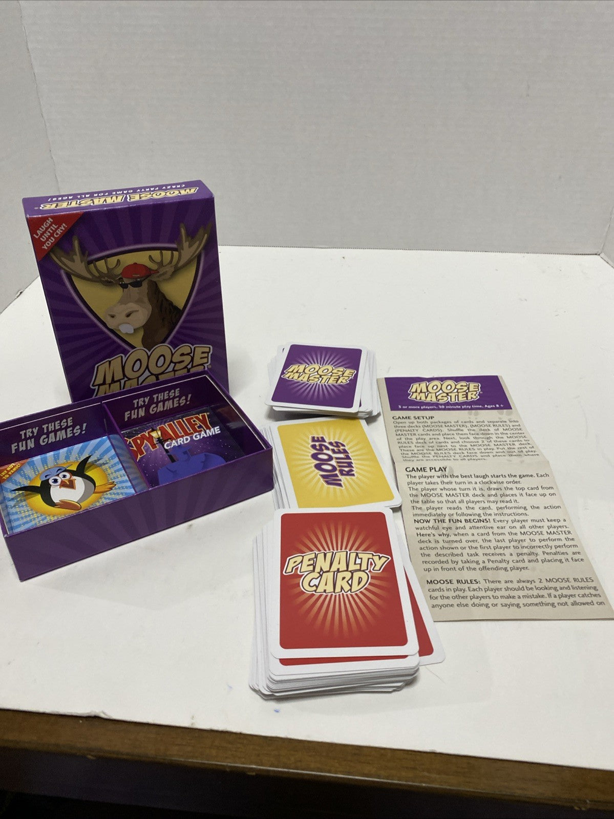 Moose Master Card Game - Complete EUC Boomer Games Ages 8+ 3 Or More Players