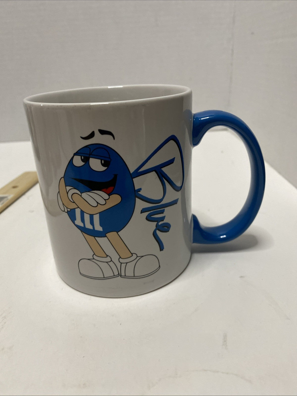 Blue M&M 2012 collectors mug