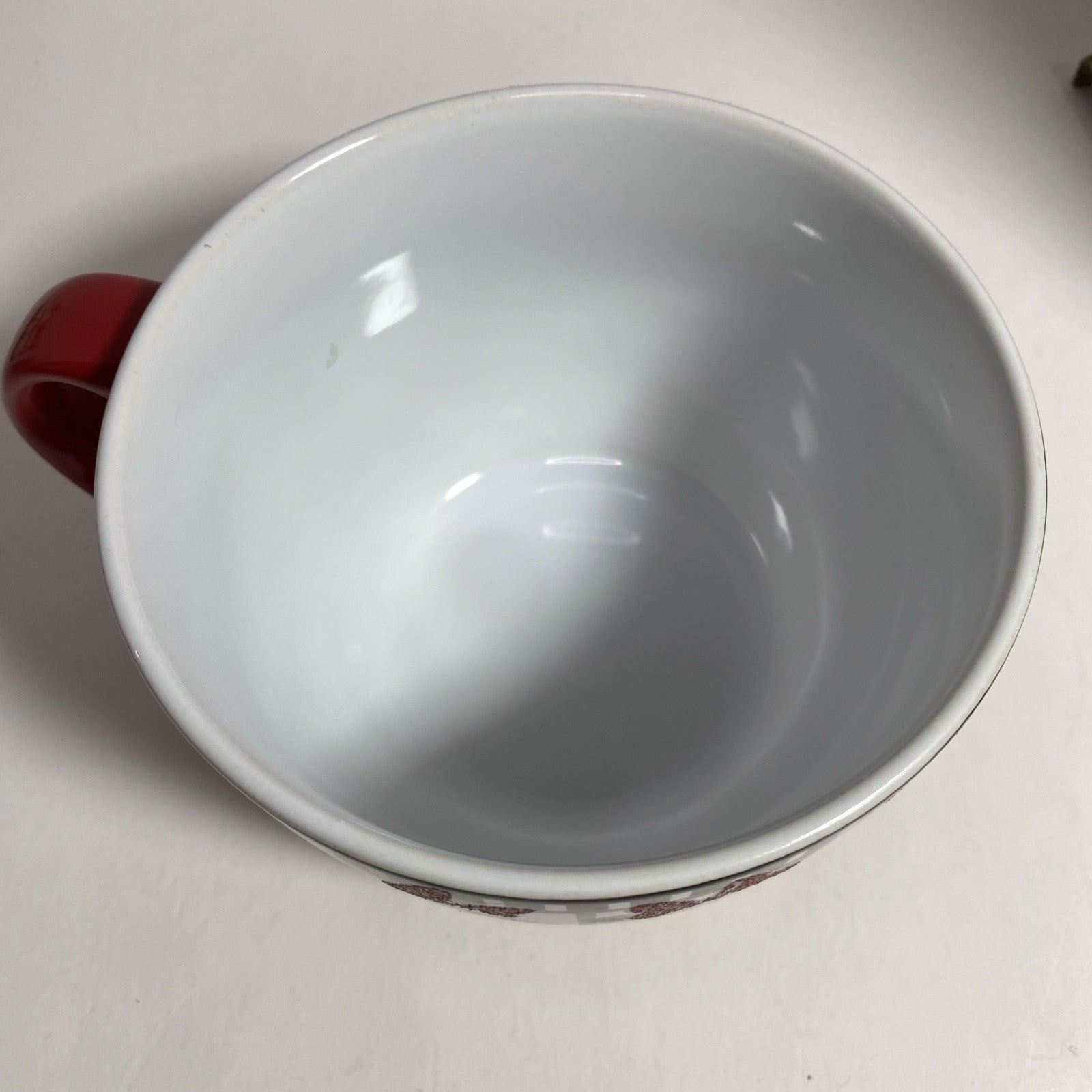 "DISNEY MINNIE MOUSE 24oz JUMBO COFFEE / SOUP / TEA CUP MUG" Red, Black & White