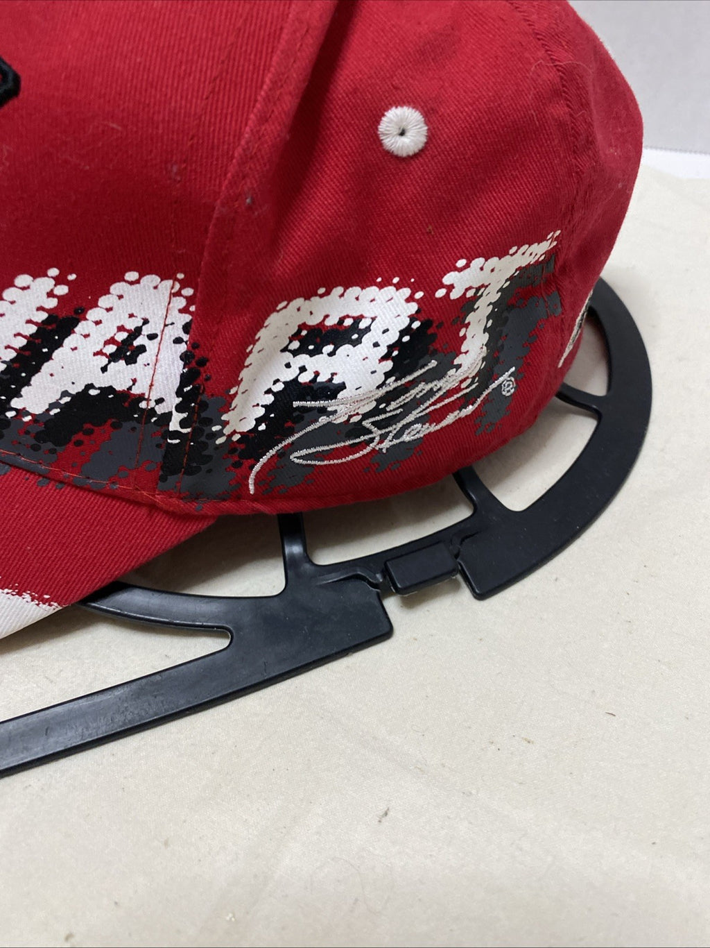 Tony Stewart #14 Mobil 1 NASCAR Hat Adjustable Dad Cap Stewart Thrashed Vntg 