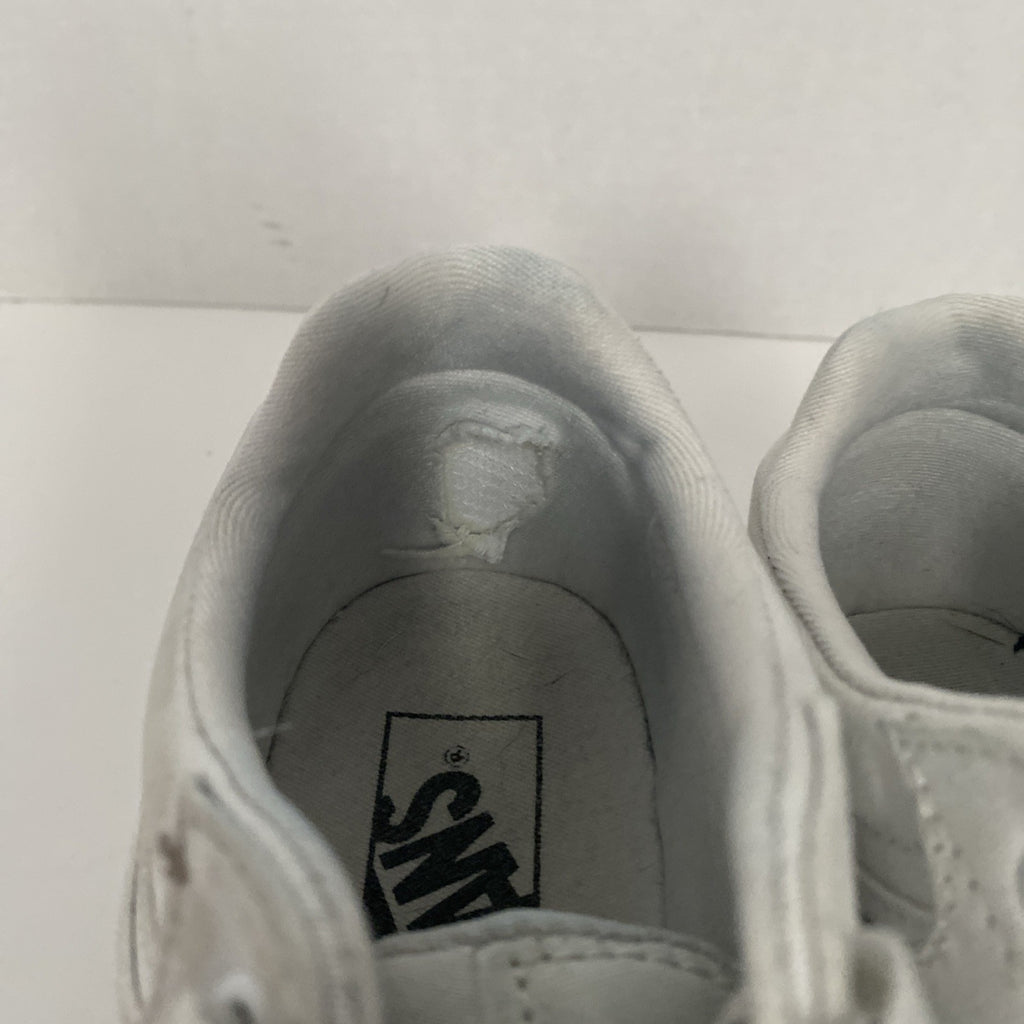 Vans white sneakers size 8
