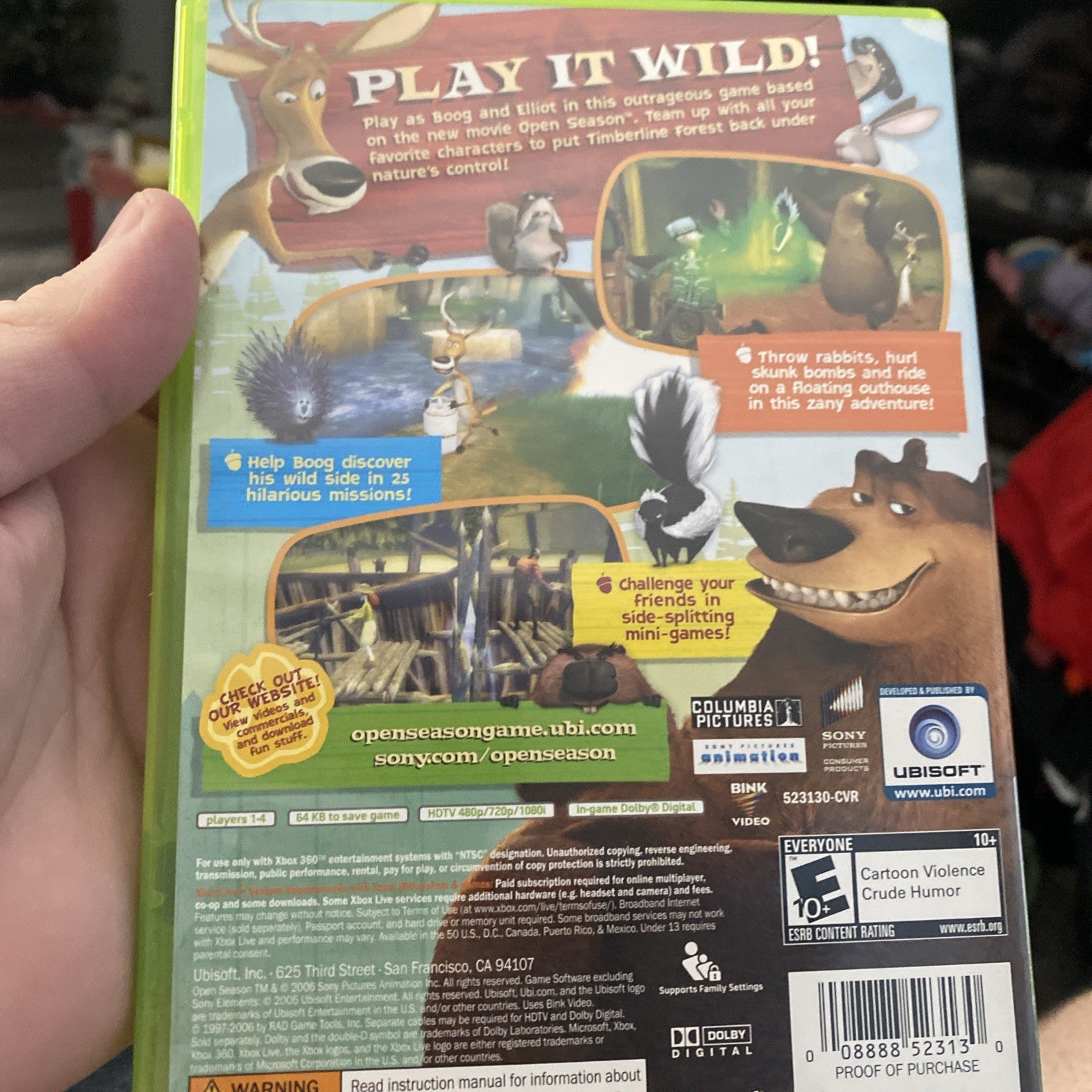Open Season (Xbox 360 200)7 CIB TESTED WORKS