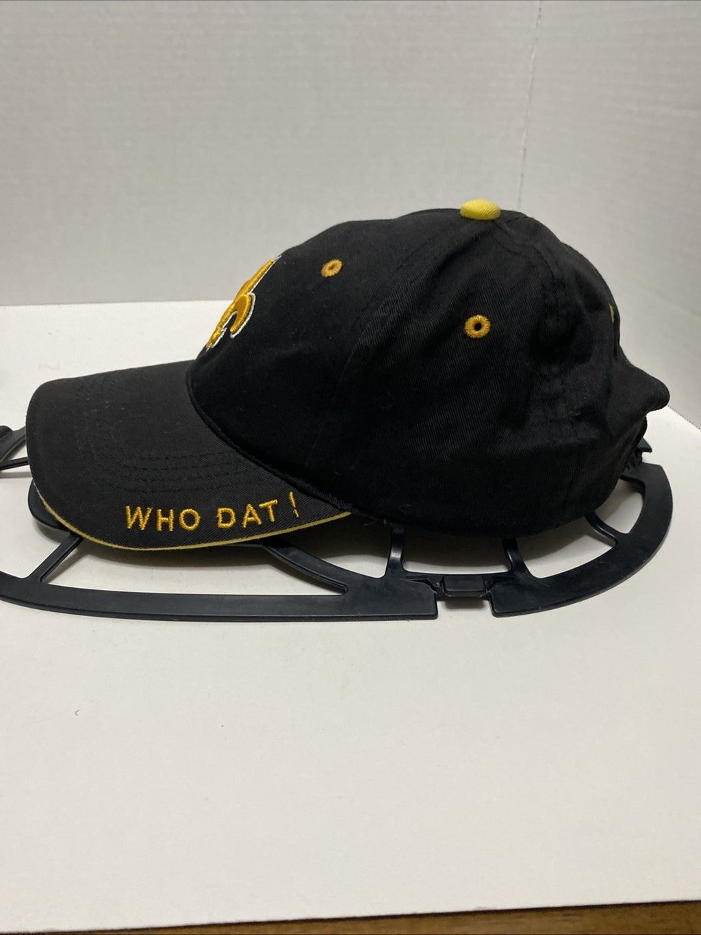 New Orleans Saints Bengal Designs Black Hat Cloth Adjustable