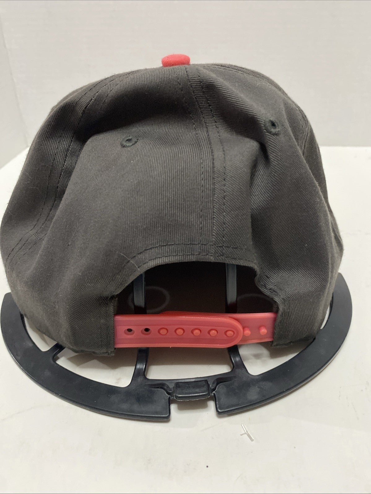47Brand California Republic Snapback Hat Cali Bear Gray Cap with Pink Brim CLEAN