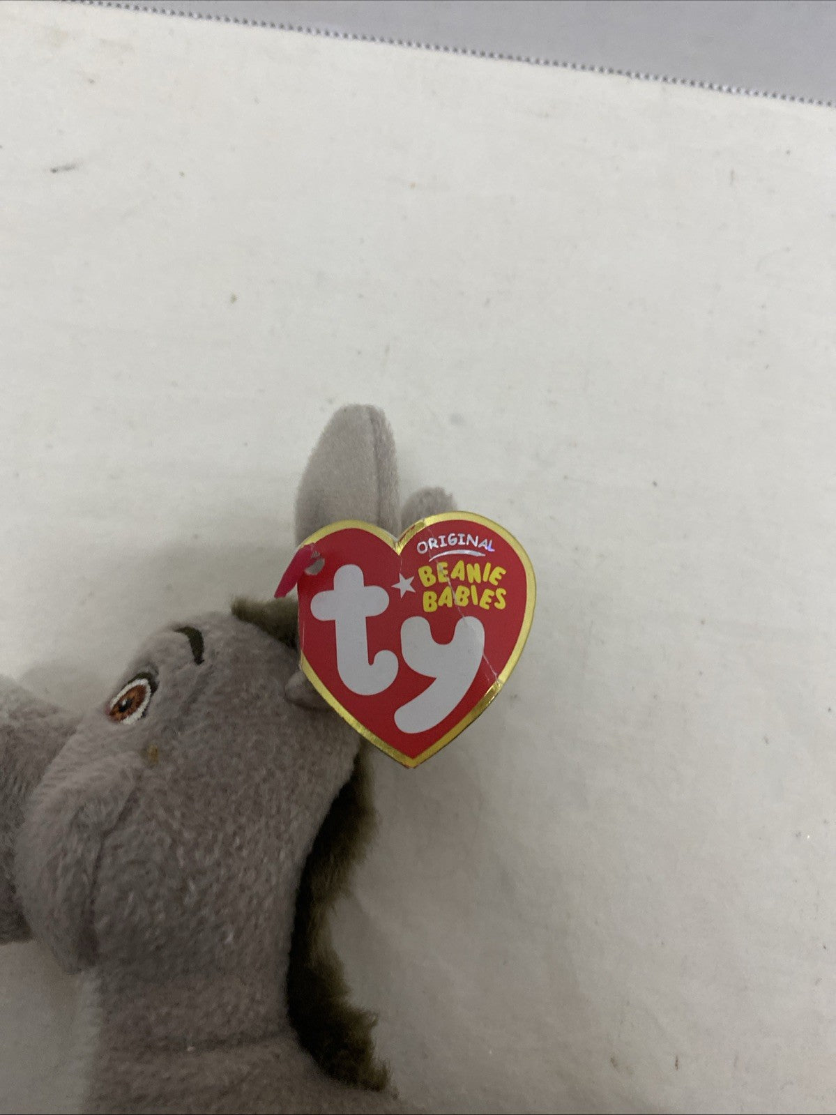 VTG TY Beanie Babies Donkey Shrek The Third Plush Toy 2007 Stuffed Rare