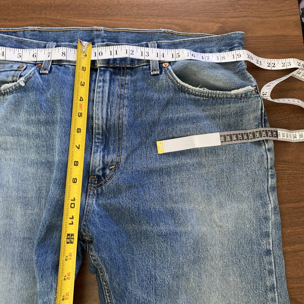 Levi’s 505 Vintage Mens Straight Leg Blue Jeans • Size 38 x 32 Free Shipping