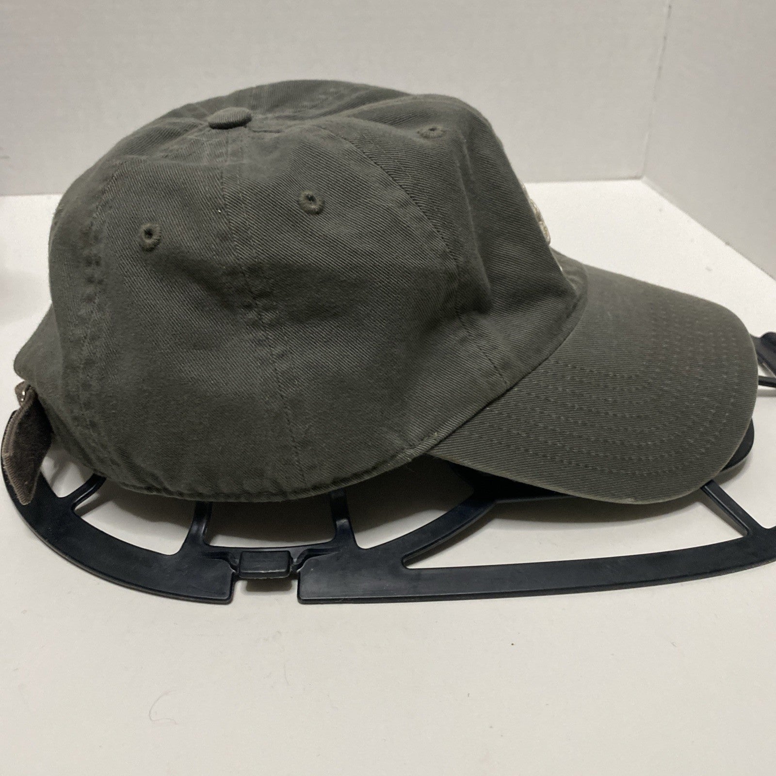 Adidas Hat Cap Strap Back Adult One Size Green White 100% Cotton Climalite Twill