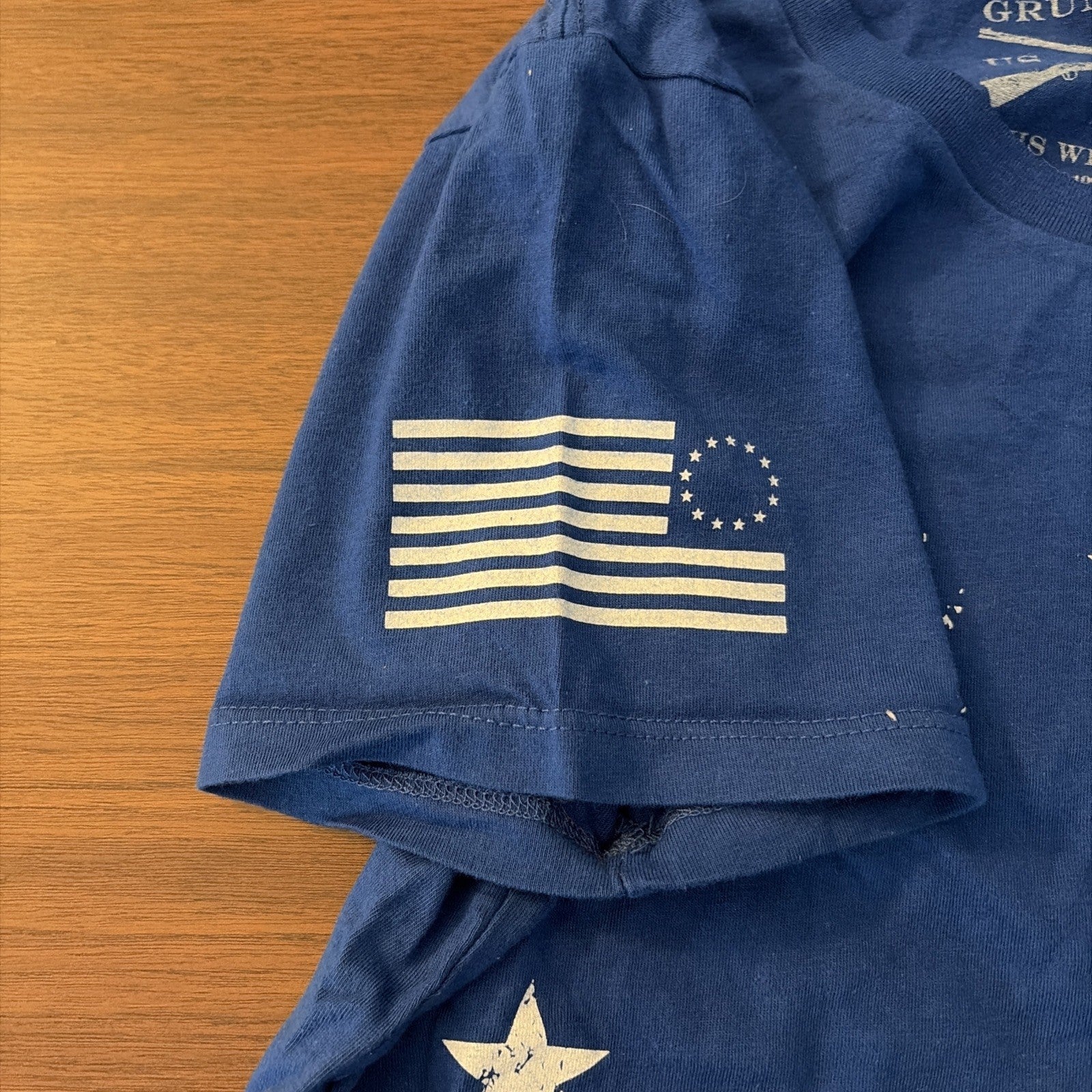 Grunt Style Men’s Tee Shirt Size M Blue With Stars