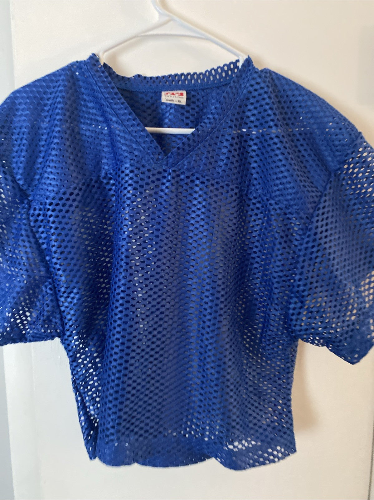 Rawlings Football Practice Jersey Youth Size CL SS Polyester Mesh Blue