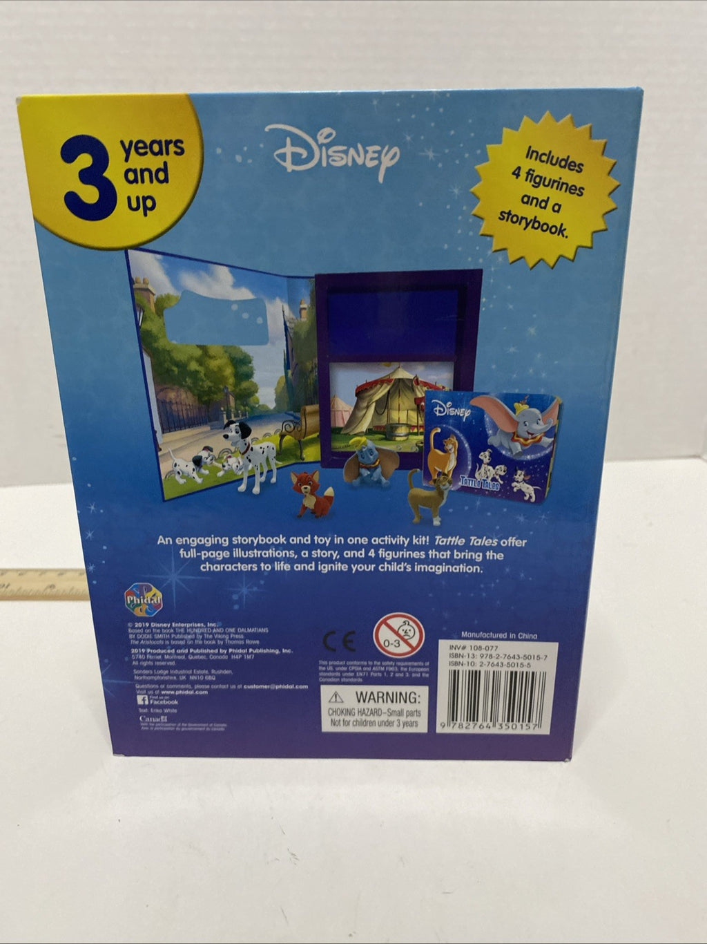Disney Animals Tattle Tales Storybook & 4 Figurine Play Kit