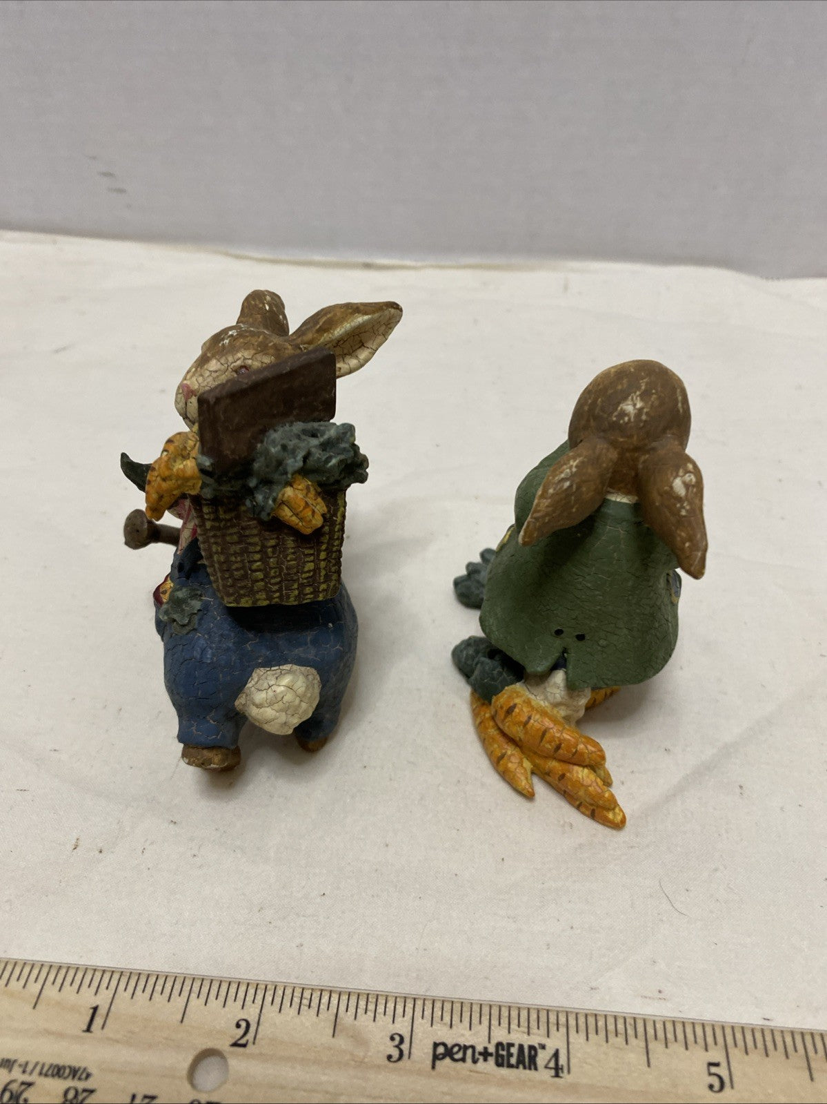 Vintage Bethany Lowe Susan Winger RARE rabbit fruit spring vegetable set