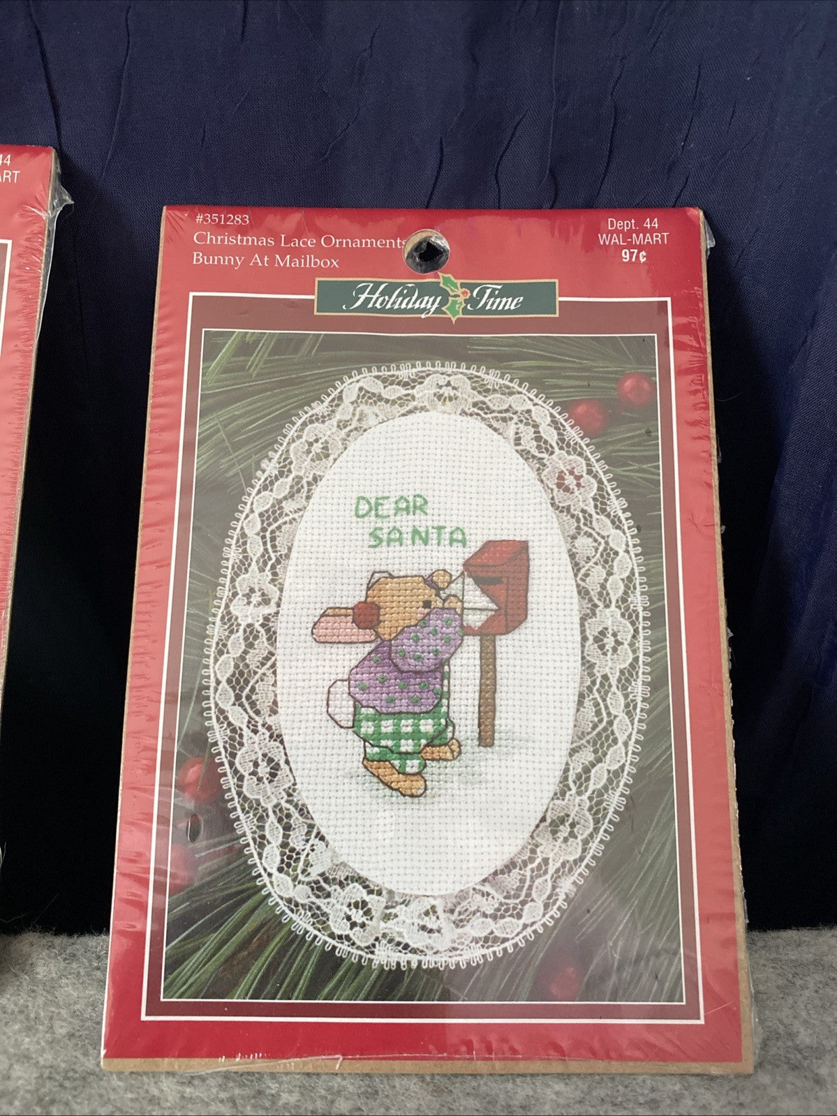 NEW Christmas ORNAMENTS Cross Stitch Kits Lot of 4Leisure Arts Angel Bear Train