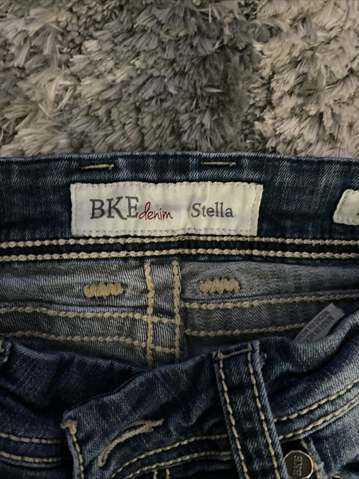 BKE Denim Jeans Women's 27R STELLA Low Rise Skinny Blue Medium Wash (27x31.5)
