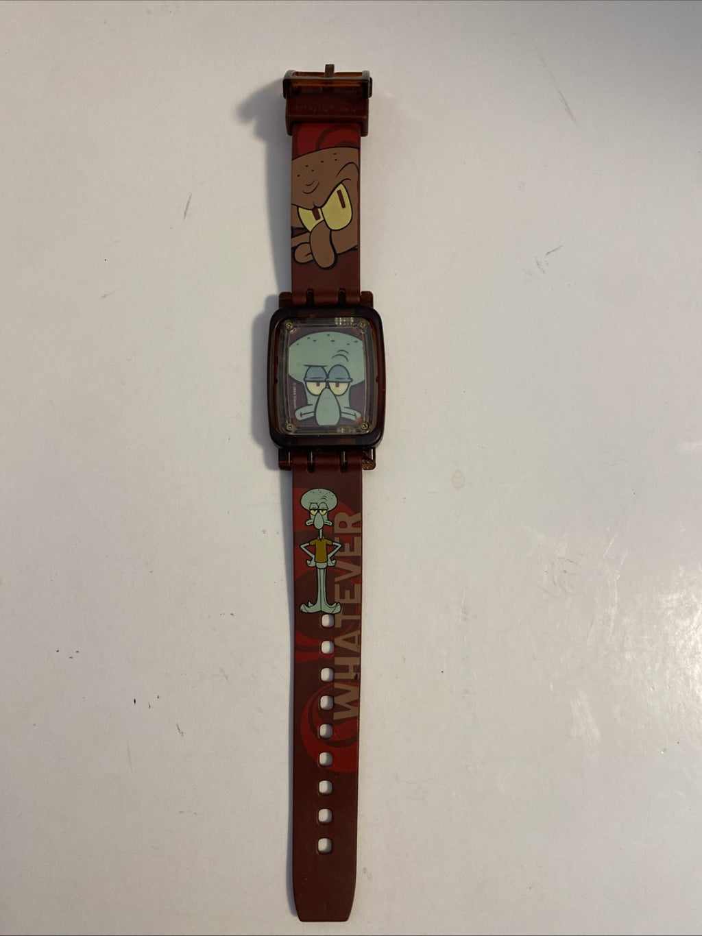 Burger King 2004 Squidward Watch Nickleodeon Spongebob Squarepants Movie No Tin