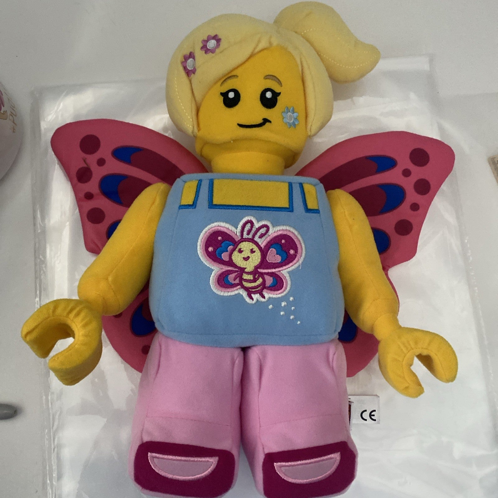 Lego Butterfly Girl Plush Character Doll Manhattan Toy Company 12 Inches Tall