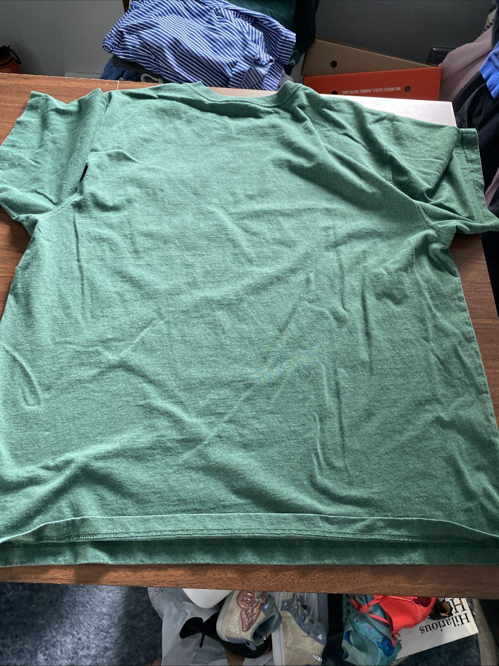 Carhartt Shirt Men's Sz XL Green Loose Fit Crewneck Short Sleeve Work T Shirt