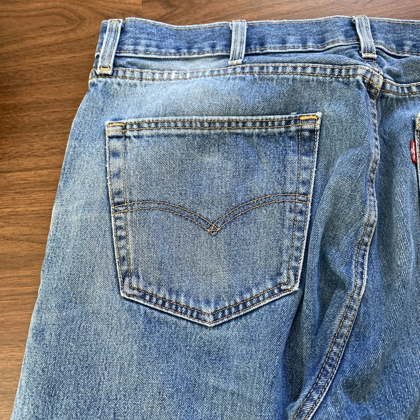 Levi’s 505 Vintage Mens Straight Leg Blue Jeans • Size 38 x 32 Free Shipping