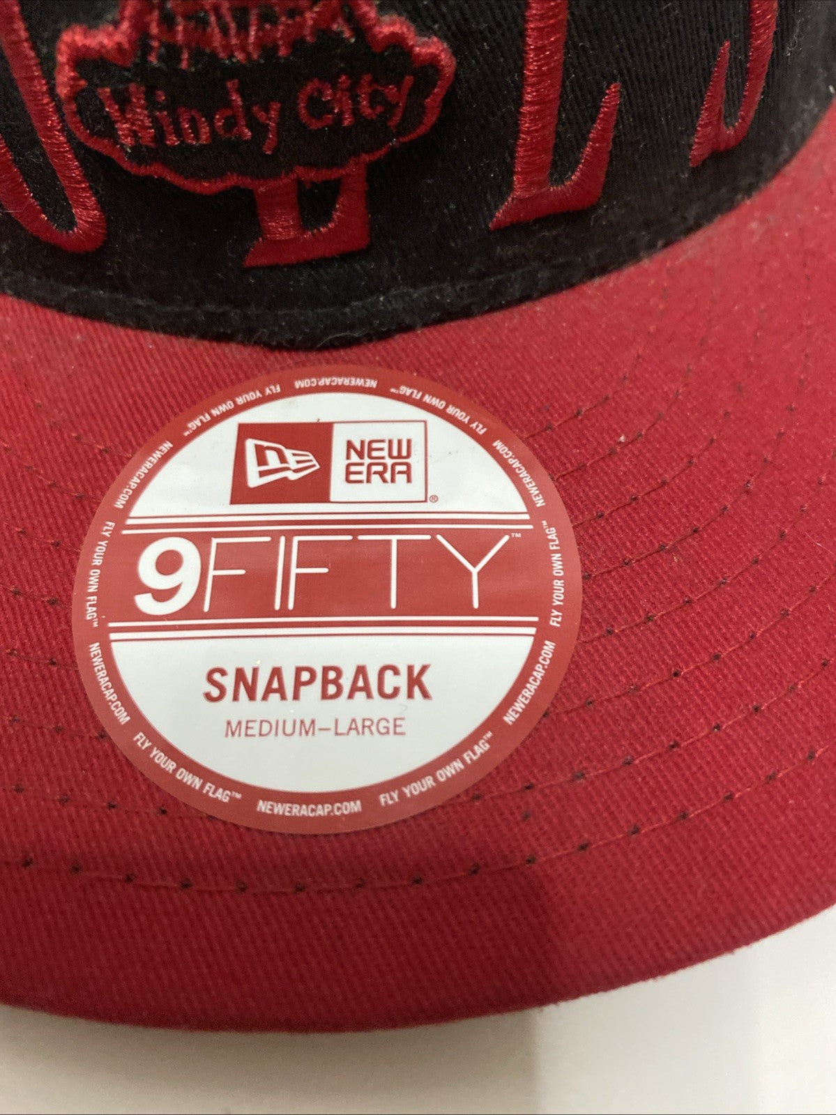 Chicago Bulls Windy City New Era 9 Fifty Hardwood Classics Snapback Hat Cap M/L