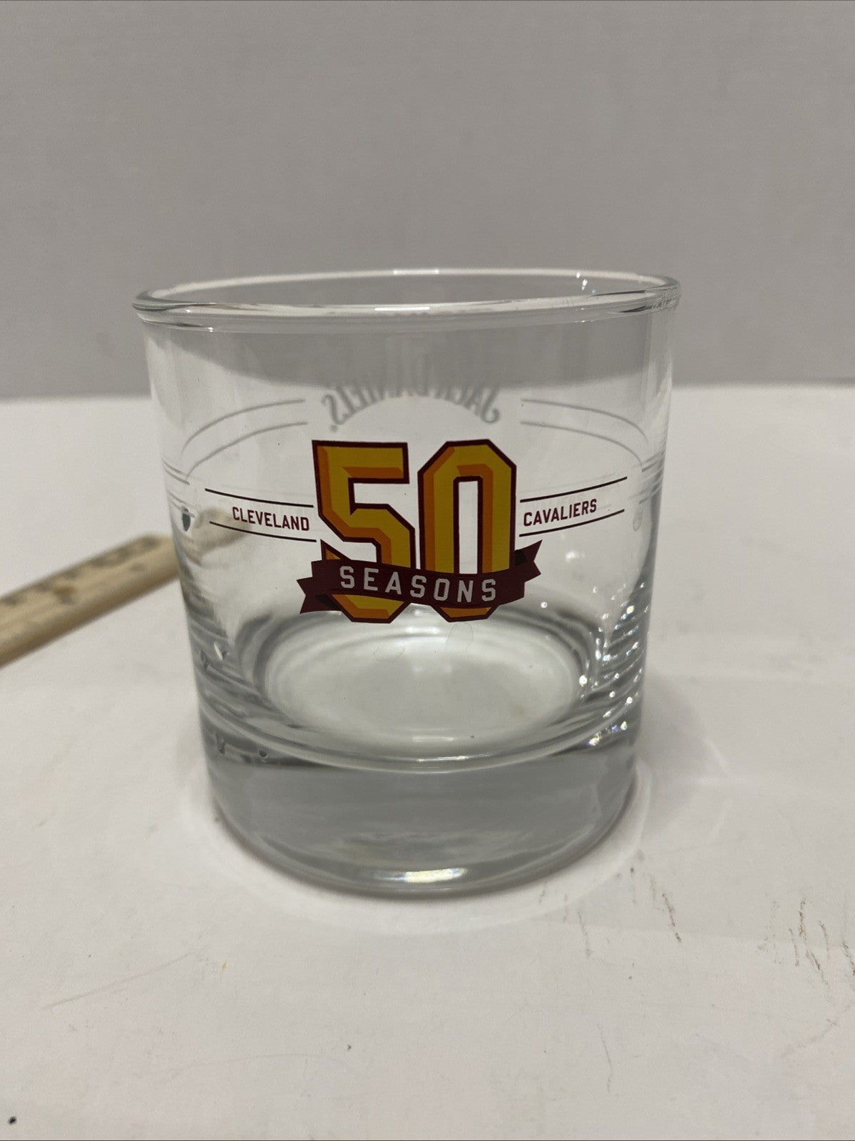 Jack Daniel's 8 oz. 50 Seasons Cleveland Cavaliers Rocks Drink Glass NBA