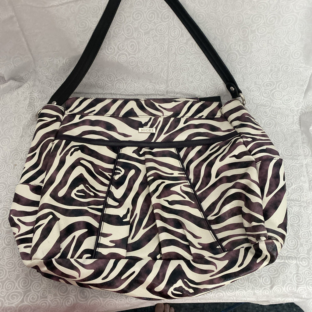 Miche Prima Shell Jocelynne zebra look purse cover magnetic NEW in bag sealed