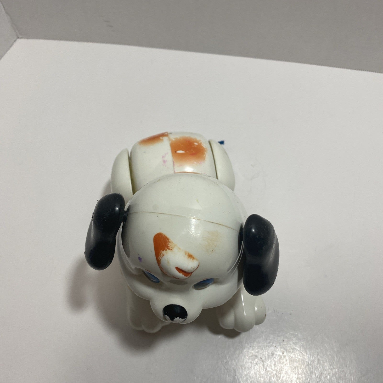 Fisher Price Lil Snoopy 1999 Pull Along Toy Puppy Dog Squeaker Bark Brown White