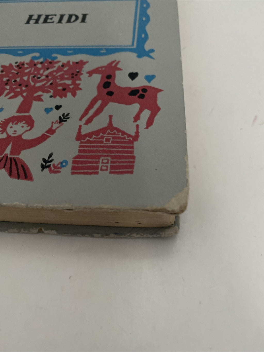Heidi Vintage Book by Johanna Spyri 1954 Illustrated Hardcover Book 