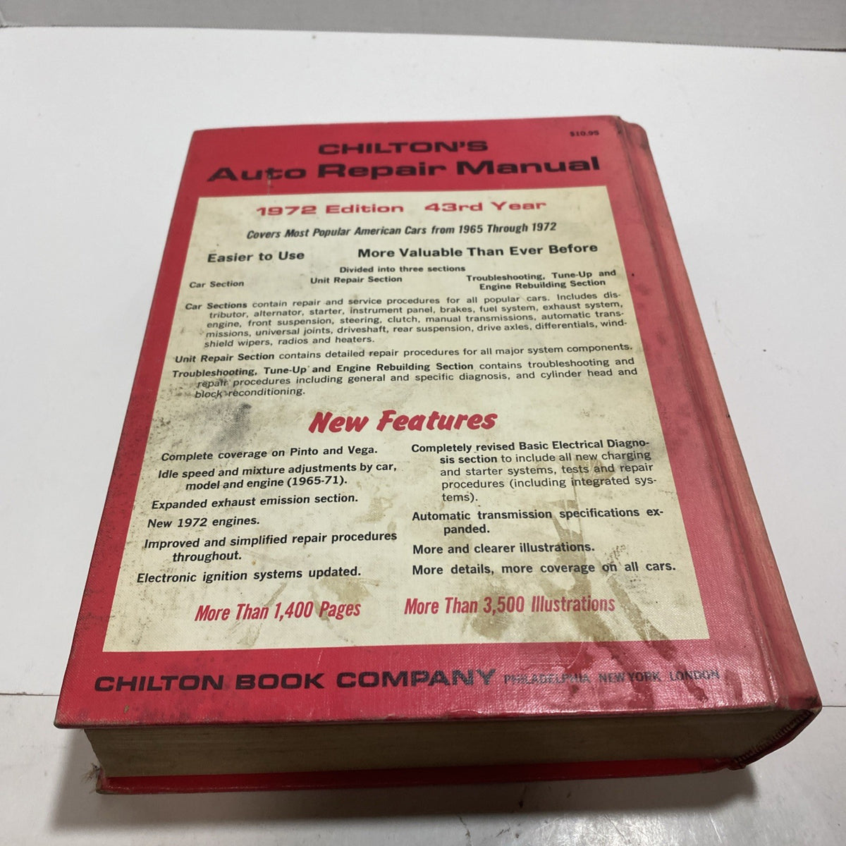 Chilton's Auto Repair Manual 1972 - American Cars 1965-1972 Color Edition