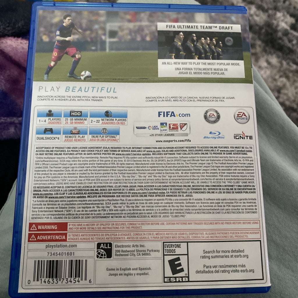 FIFA 16 PlayStation 4 PS4 Complete Tested Nice Condition