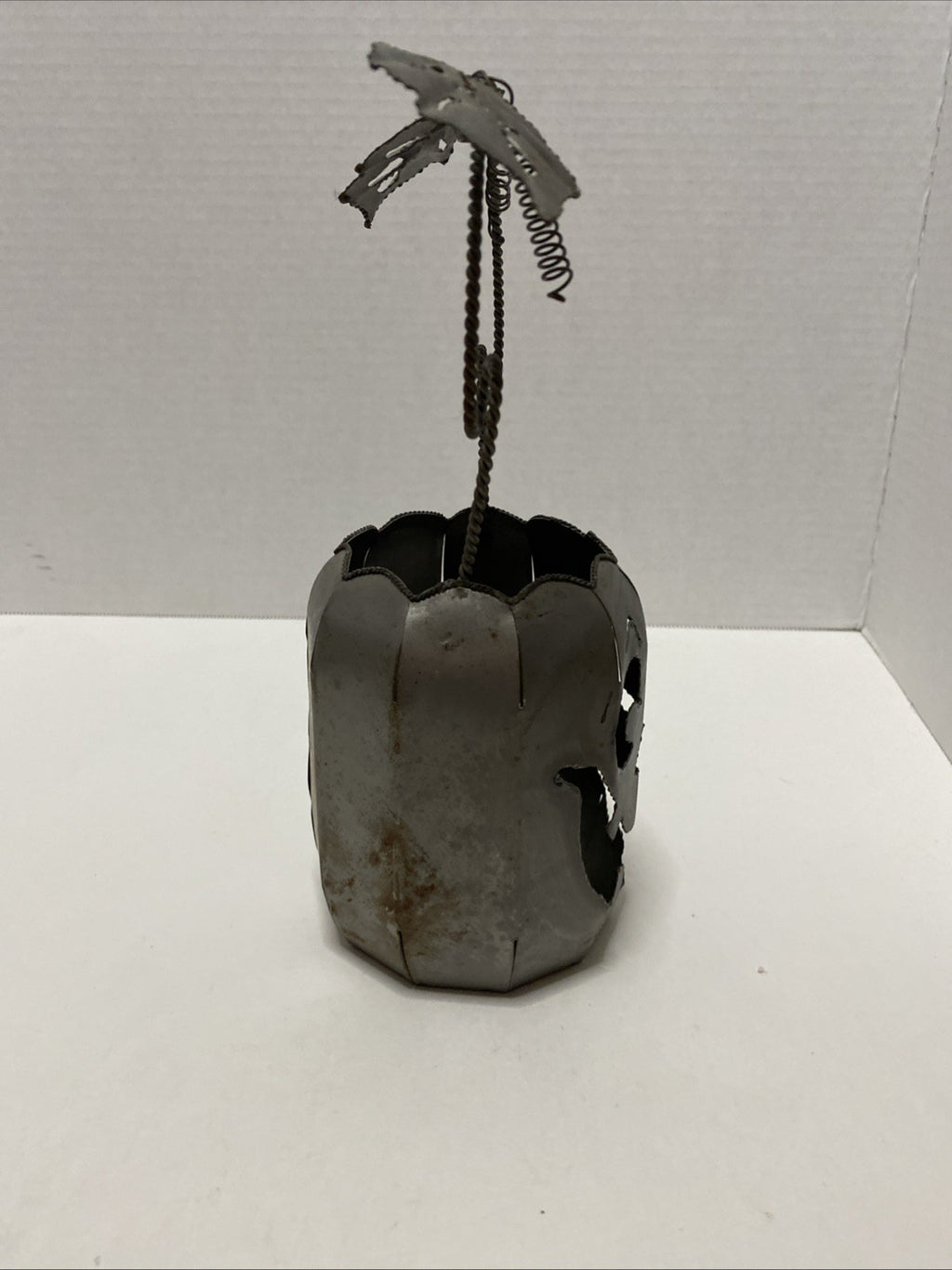 Halloween Pumpkin Votive Candle Holder - Metal