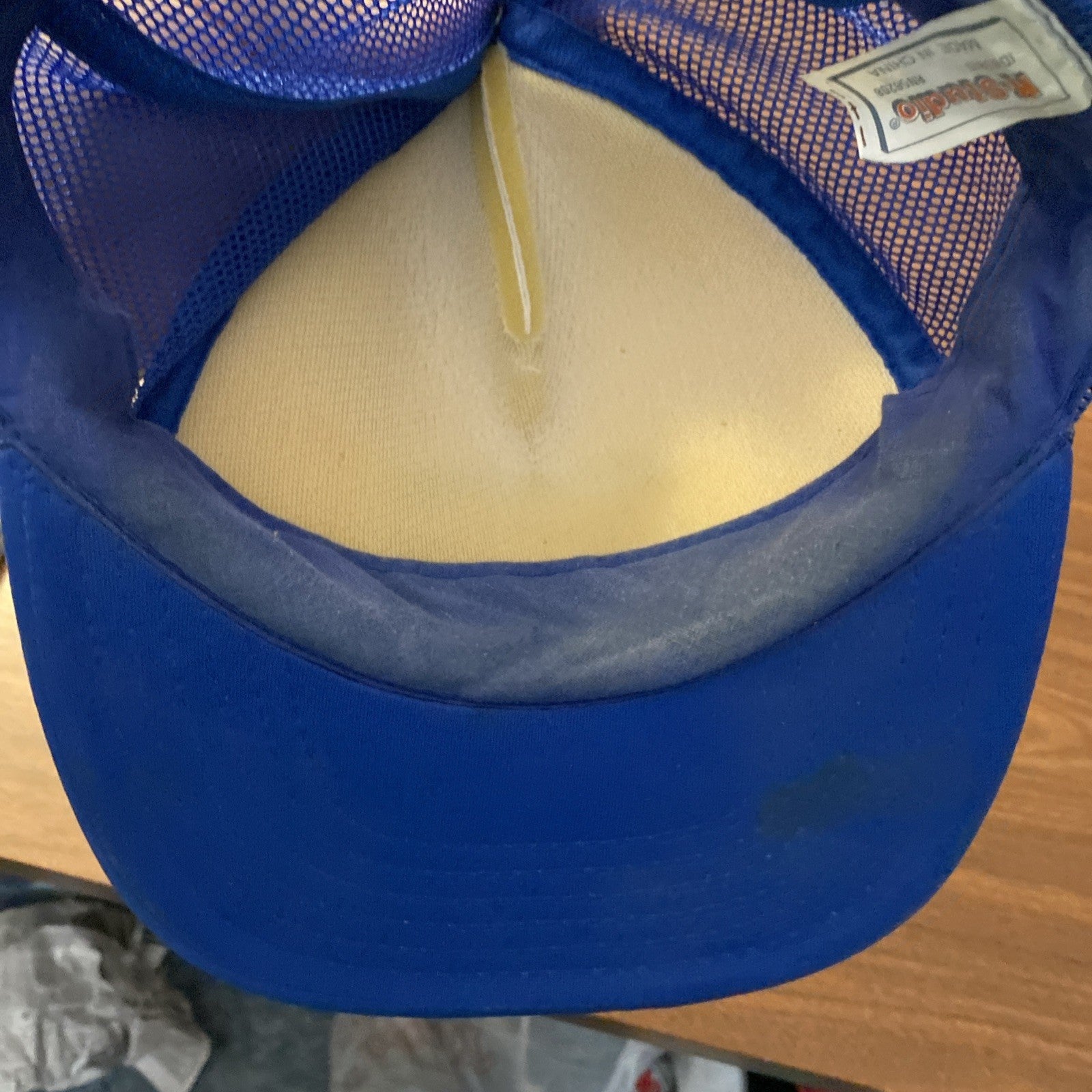 Vintage SOHIO Gas Station DIESEL SUPREME Ohio Blue Mesh Snapback Trucker Hat Oil