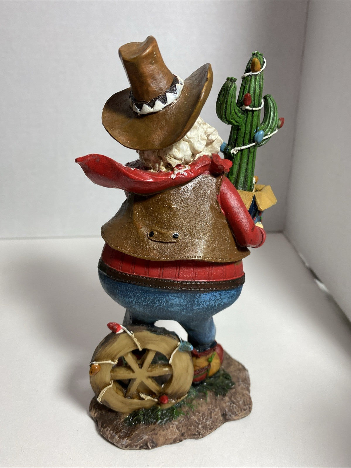 Vintage Shelf Sitting Rodeo Western Cowboy Christmas Cactus Shelf Sitters
