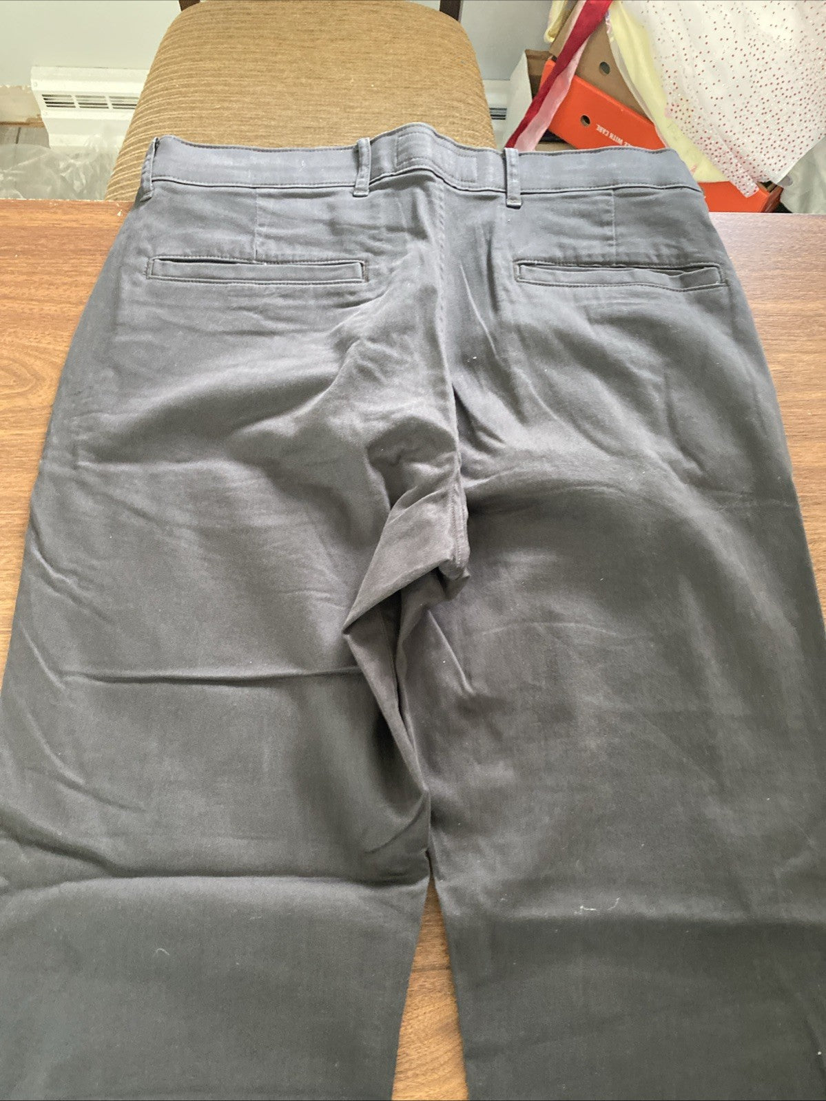Abercrombie & Fitch Men's Pants Sz 32x31 Stretch 90's Straight Black Chino