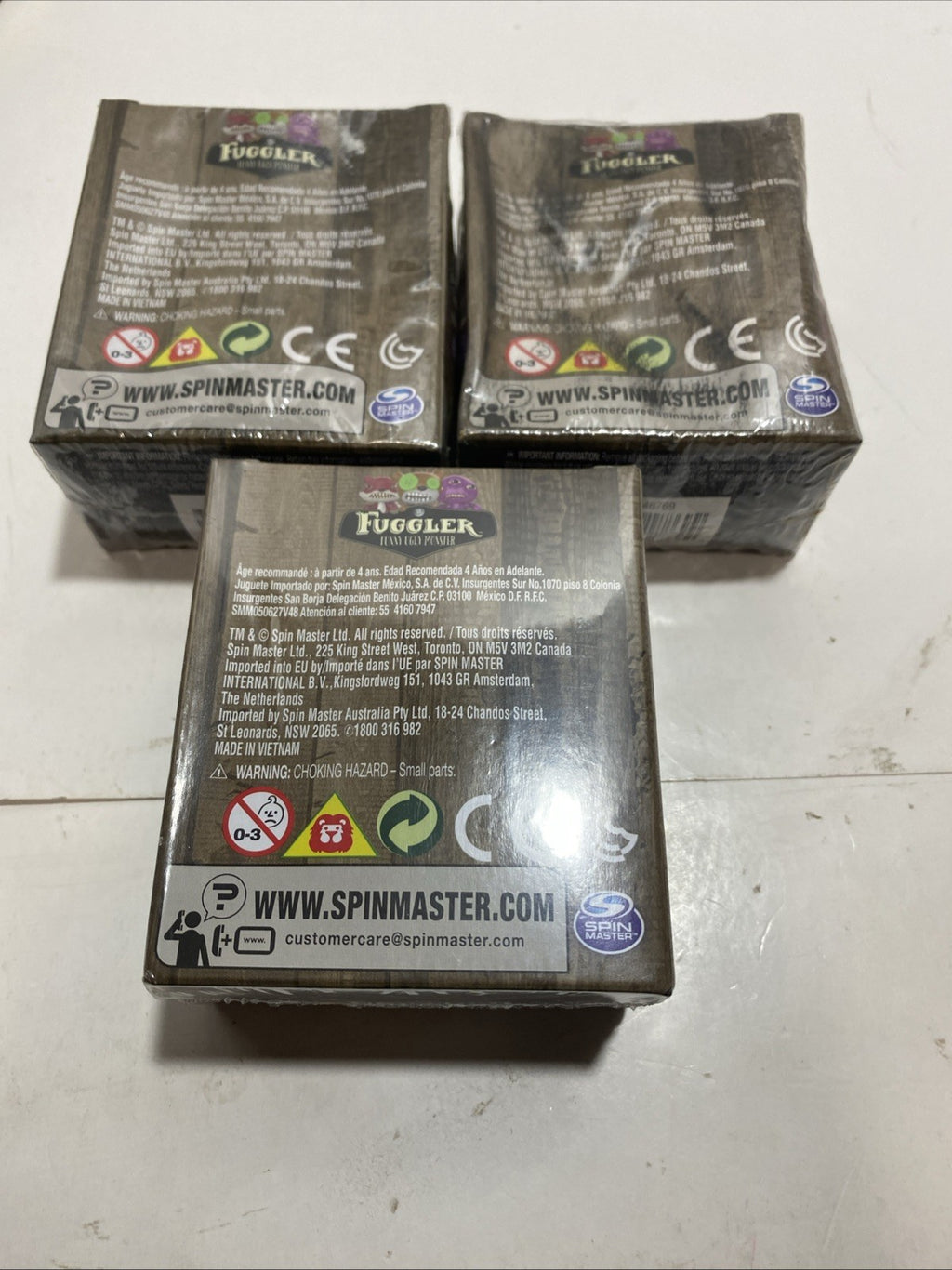 3x FUGGLER Funny Ugly Monster * Vinyl Mini Figure Blind Box - NEW Spin Masters