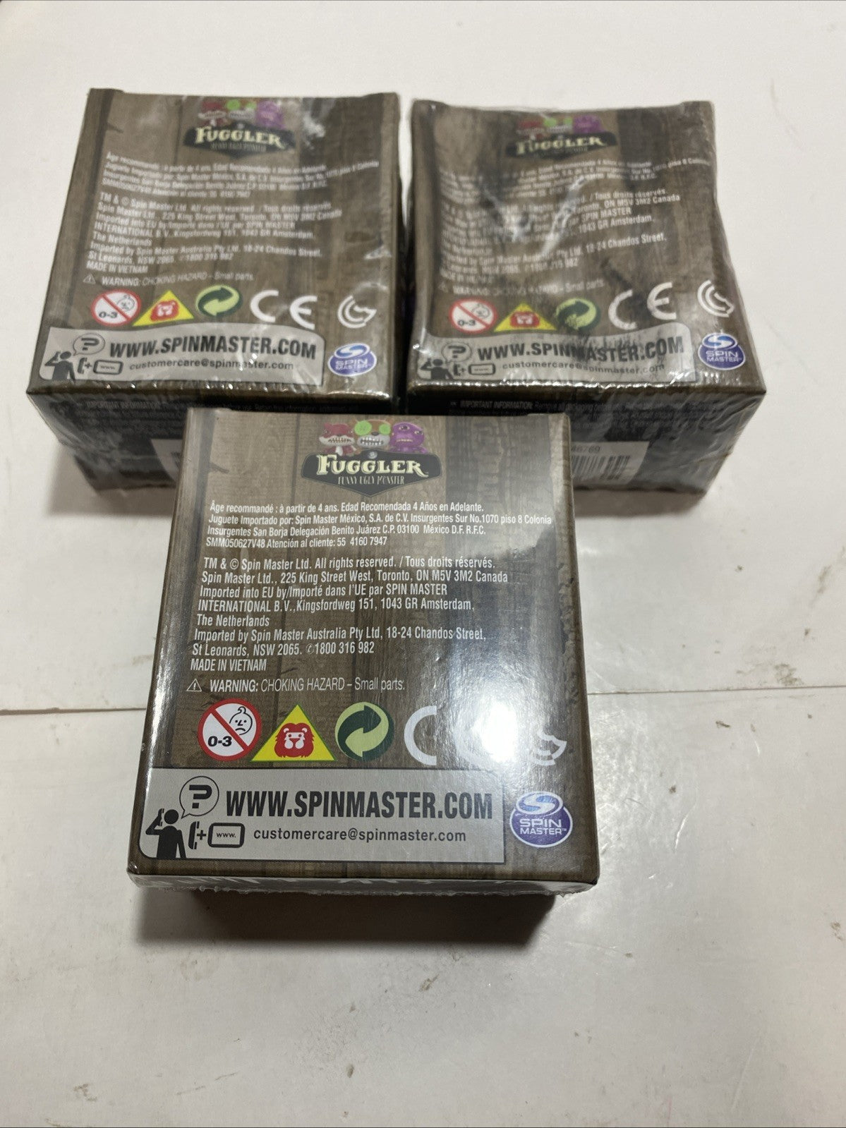 3x FUGGLER Funny Ugly Monster * Vinyl Mini Figure Blind Box - NEW Spin Masters