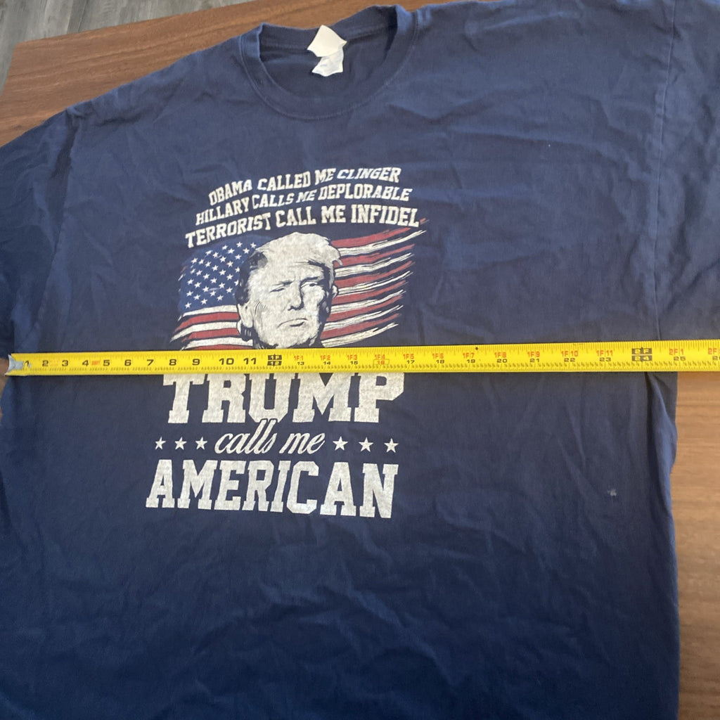 Donald Trump Calls Me American New Mens Shirt USA Flag Patriotic 3XL