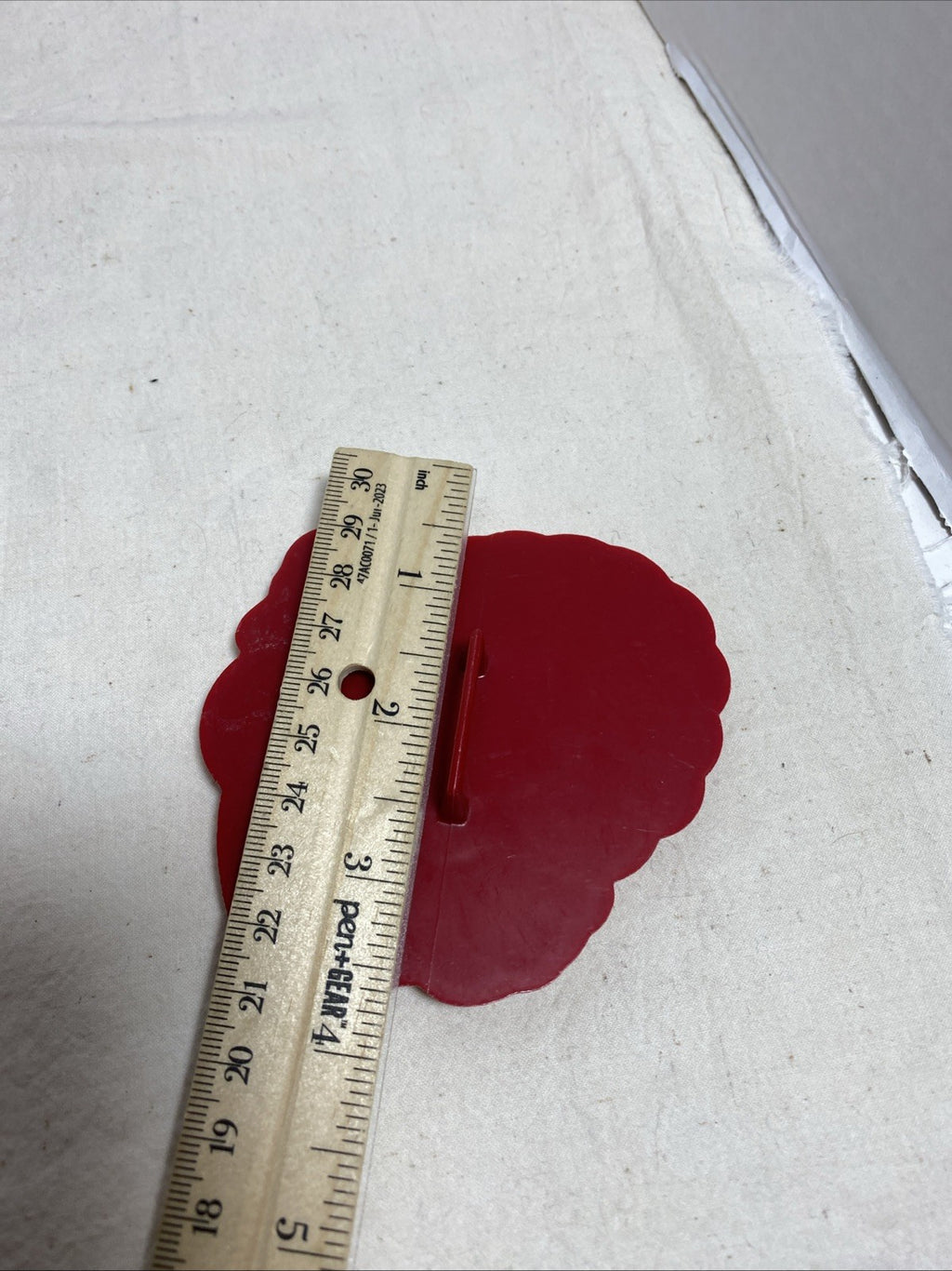 Vtg Detailed TURKEY Thanksgiving Cookie Cutter Red Cooky Tupperware U.S.A. Nice