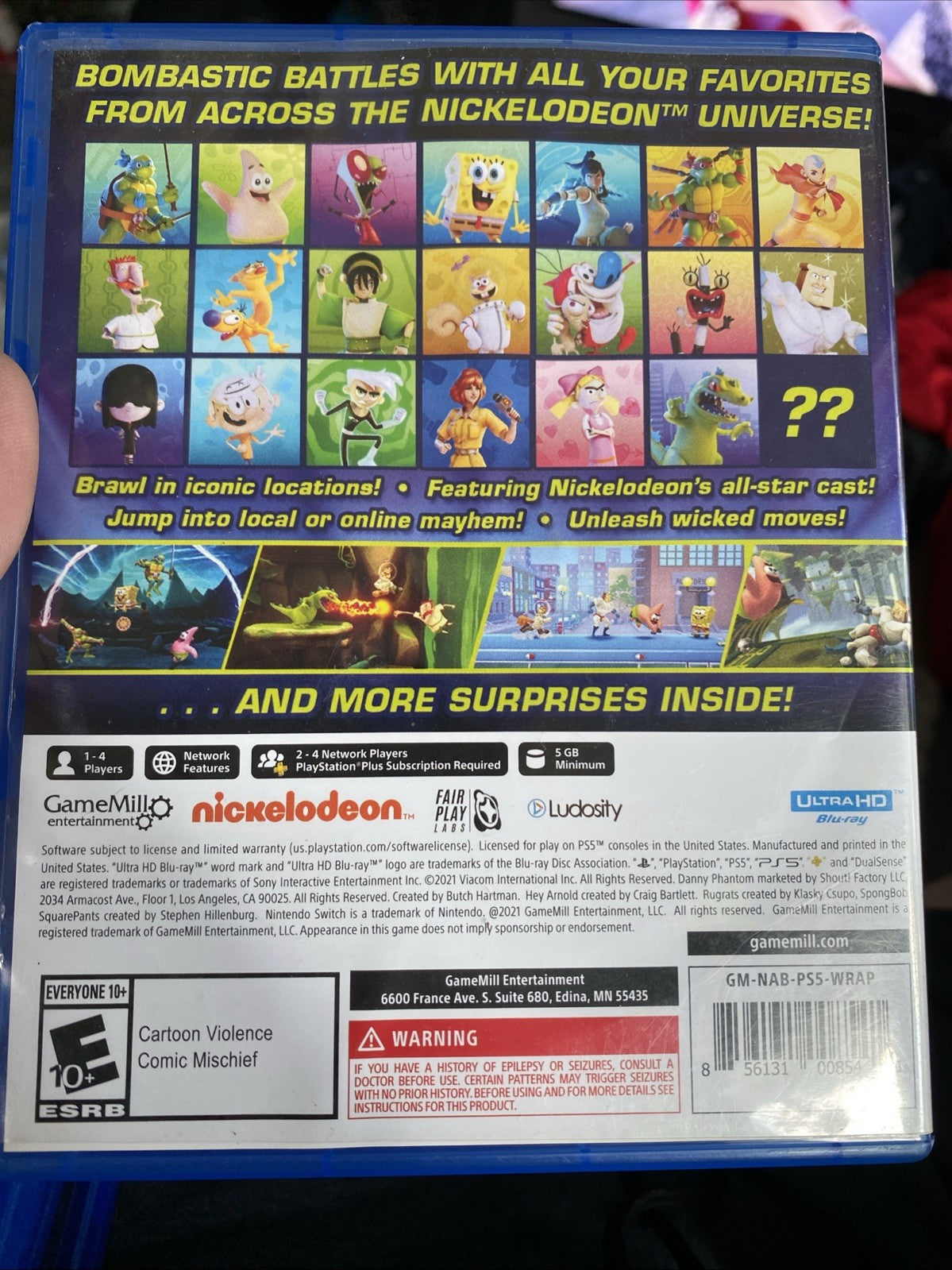 Nickelodeon All Star Brawl (Sony Playstation 5, 2021) PS5 Fighting Preowned