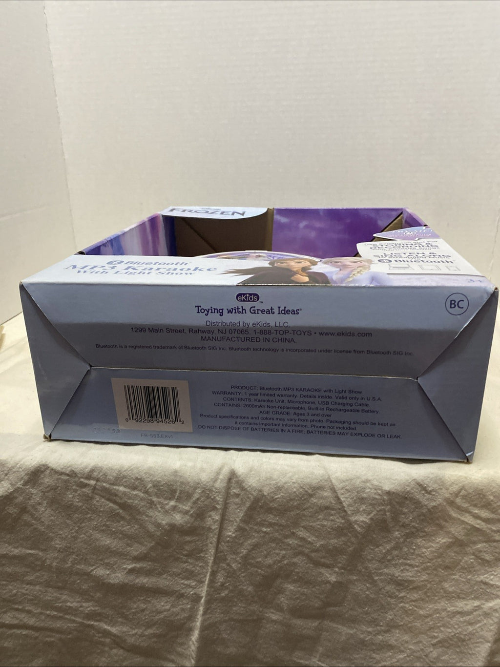 Disney Frozen MP3 Bluetooth Karaoke with Light Show & Microphone - Brand New