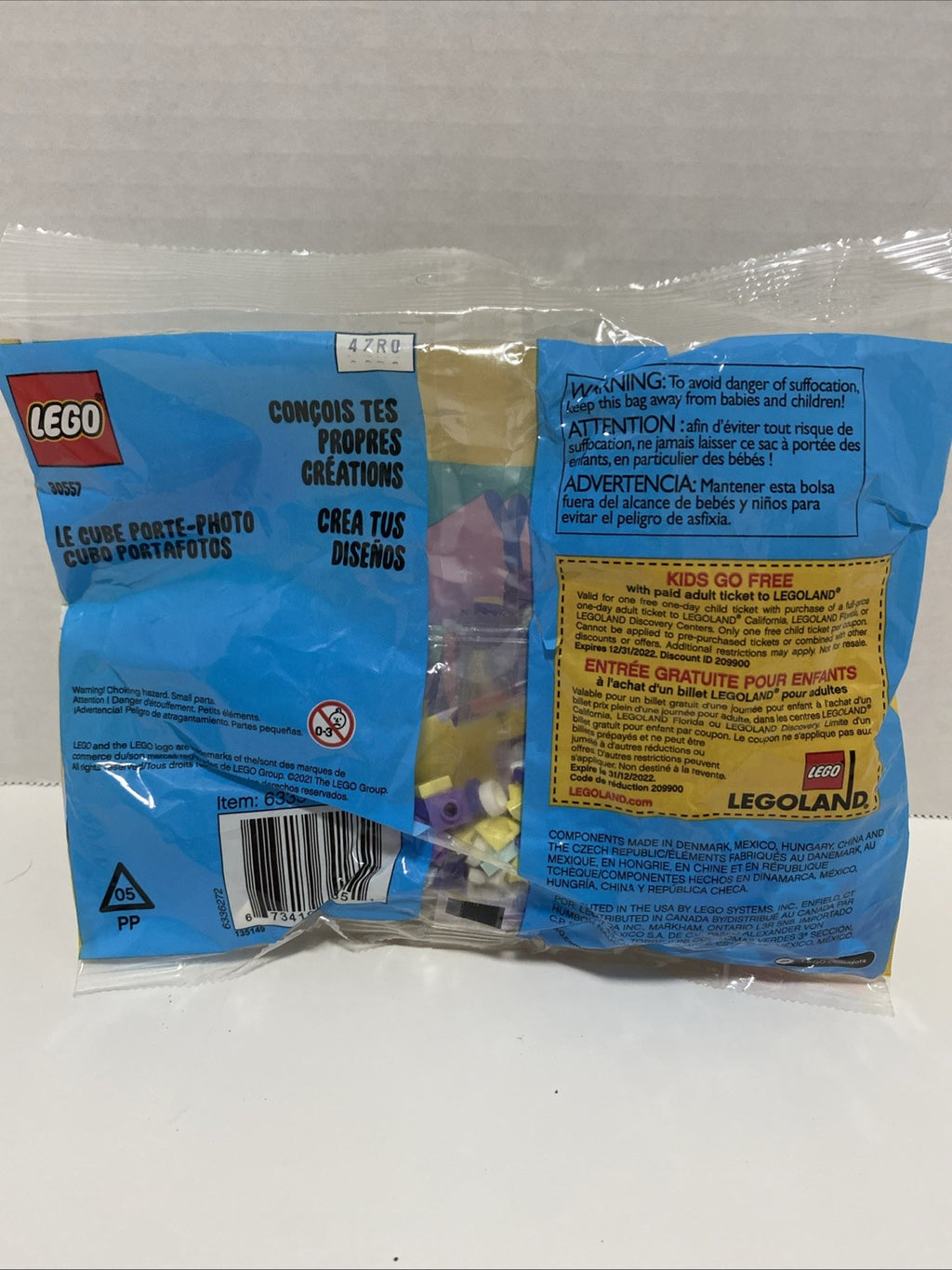 30557 LEGO Dots Photo Holder Cube Bunny Rabbit 109pcs NEW Poly Bag