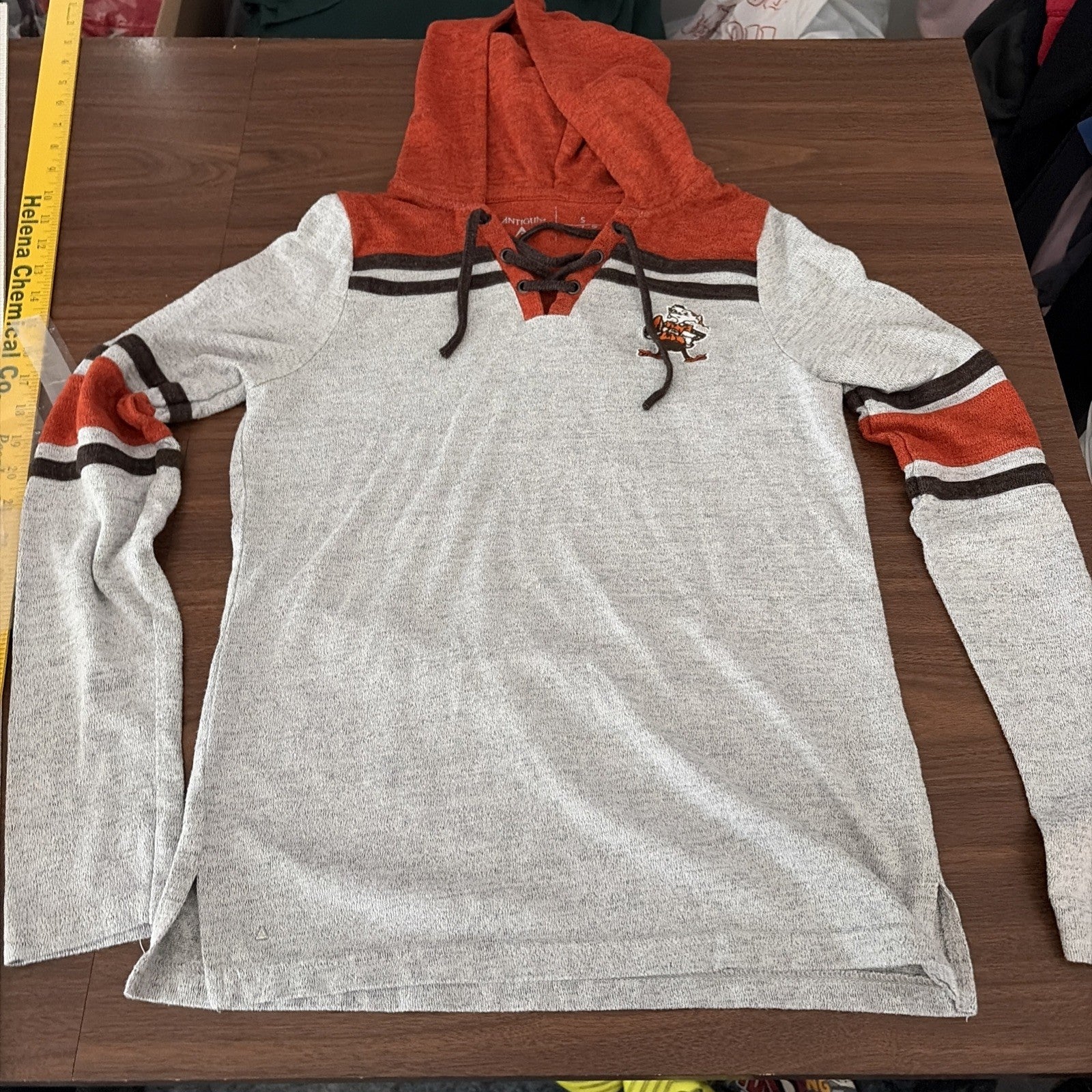 Antigua Women’s Small Cleveland Browns Hoodie Long Sleeve Shirt Pixie