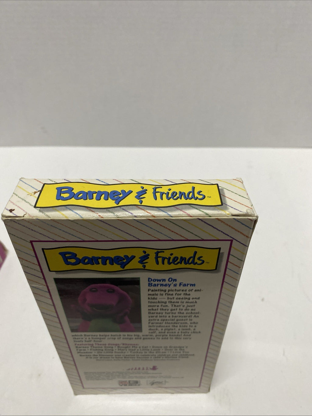 Vintage 1992 Barney & Friends VHS Down On Barney's Farm