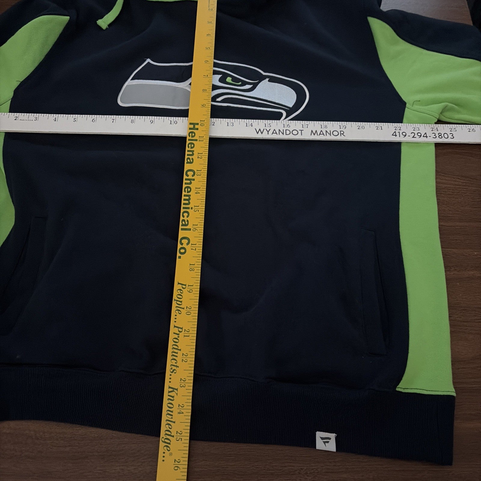SEATTLE SEAHAWKS NFL Football HOODIE TEAM APPAREL Pro Line Fanatics Extra Large