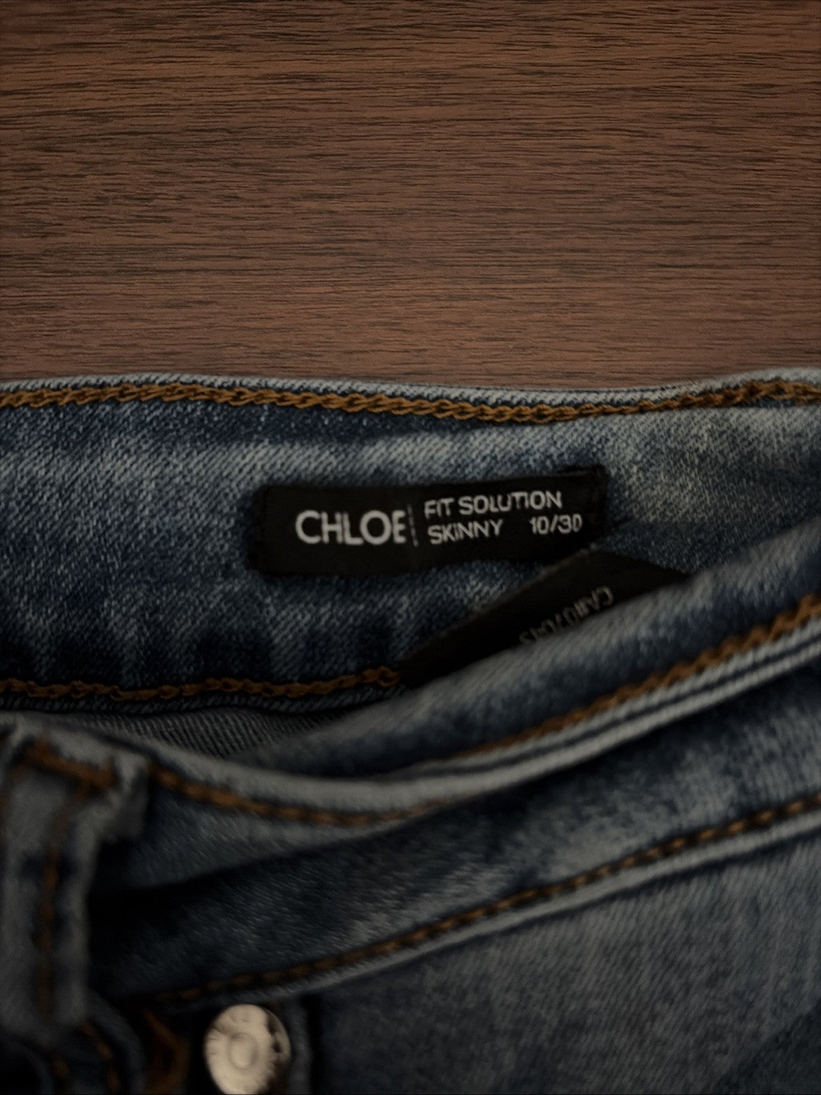 Tahari Jeans Chloe Skinny 10/30 Blue
